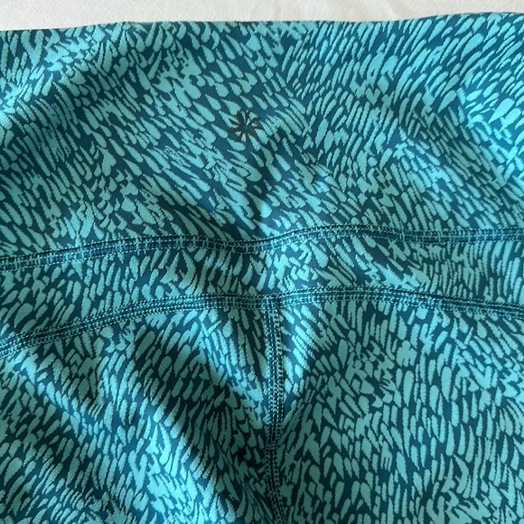 Athleta Ultimate Stash Textured 7/8 Tight Leggings Stash Pocket Size Medium - Picture 9 of 10